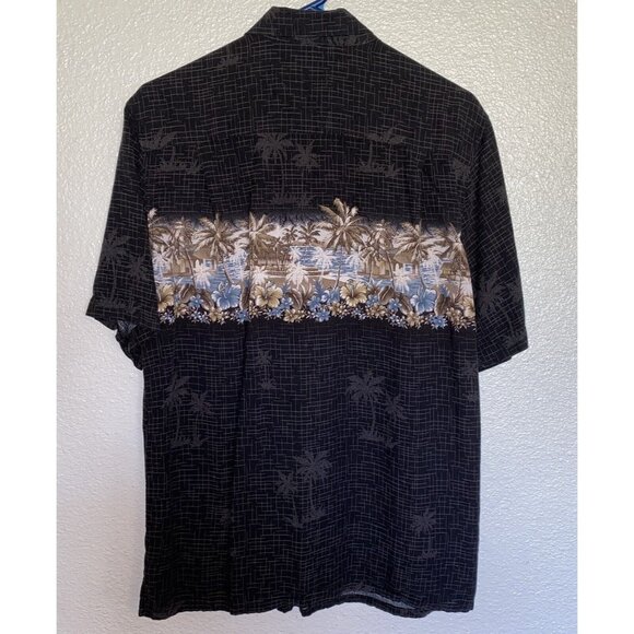 Croft & Barrow Hawaiian Shirt Mens Size Medium Tropical Palm Trees - Picture 3 of 7